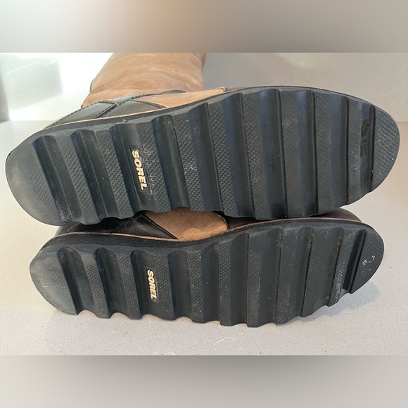 Sorel Womens British Tan Wicked Tall NL1925-265 Leather Riding Snow Boots SZ 9.5 - Picture 12 of 13